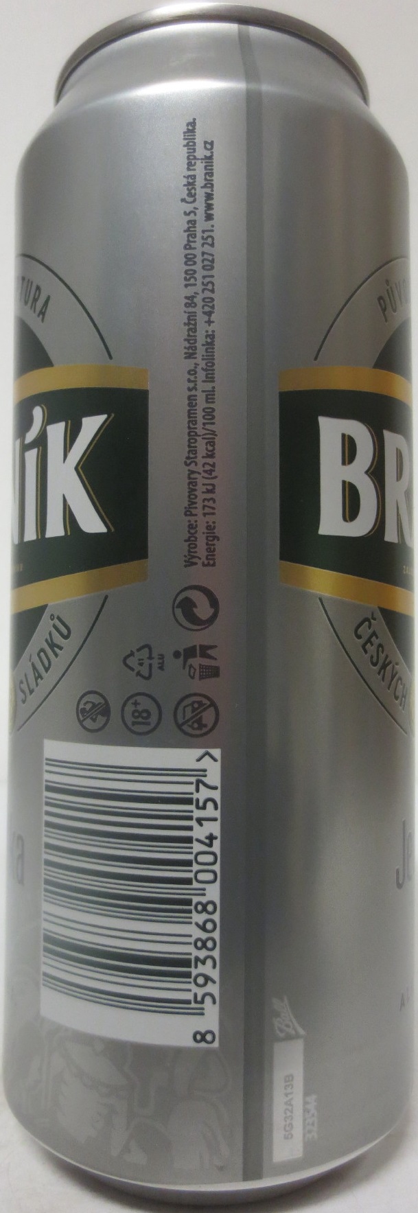 BRANÍK Jedenáctka ALK. 5,0 % OBJ. (CZ) (50cl) (B/O) č.1