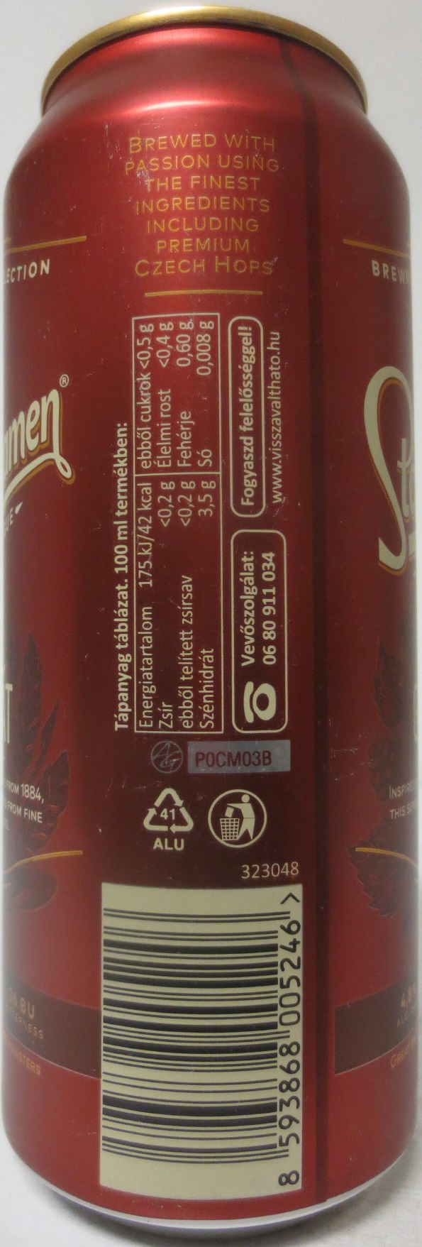 Staropramen EST. IN PRAGUE GRANÁT (H) (50cl) (B/O) č.2