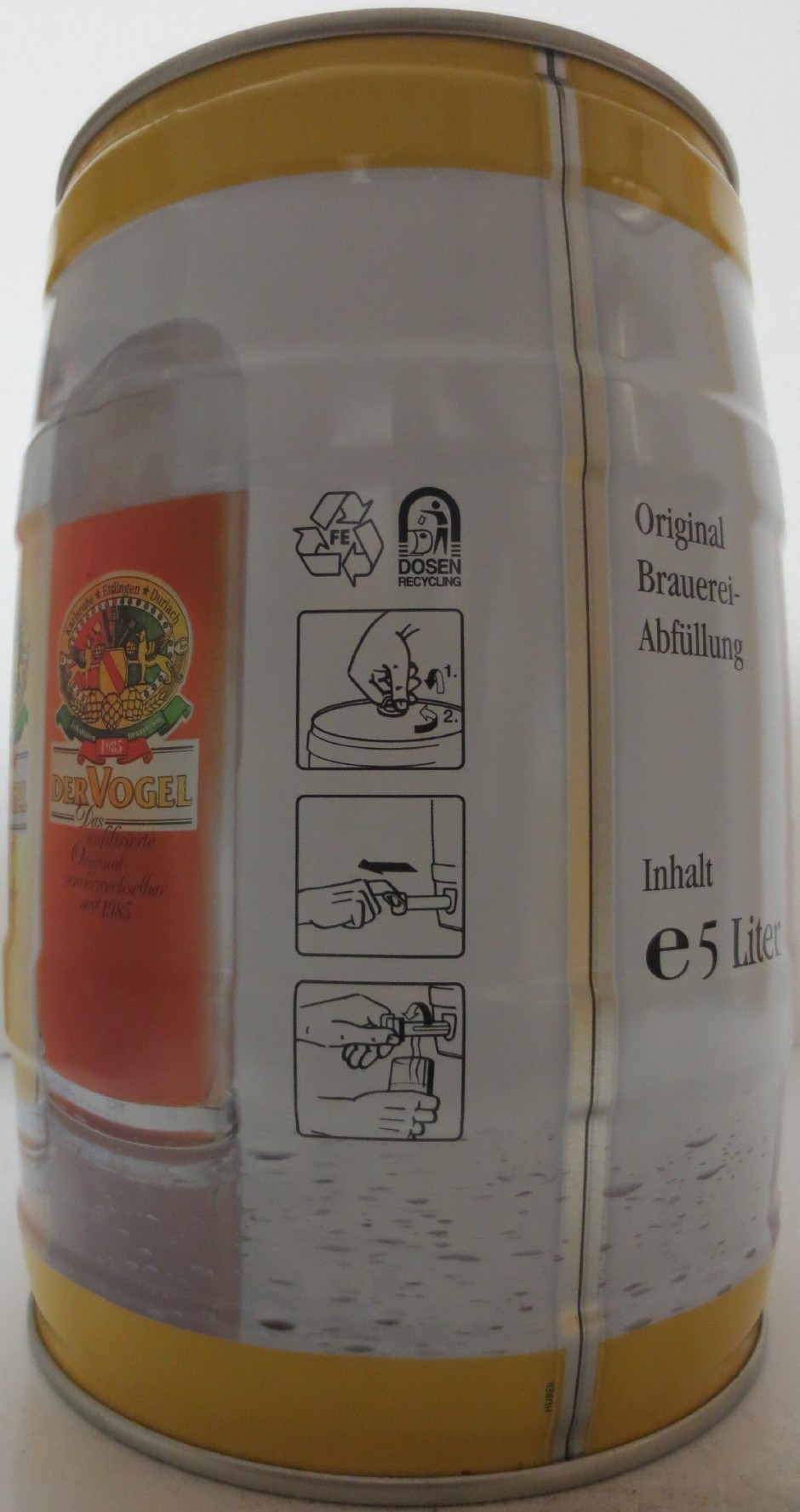 DER VOGEL Das unfiltrierte Original unverwechselbar seit 1985 KÜHL LAGERN! (5L) Nr.1