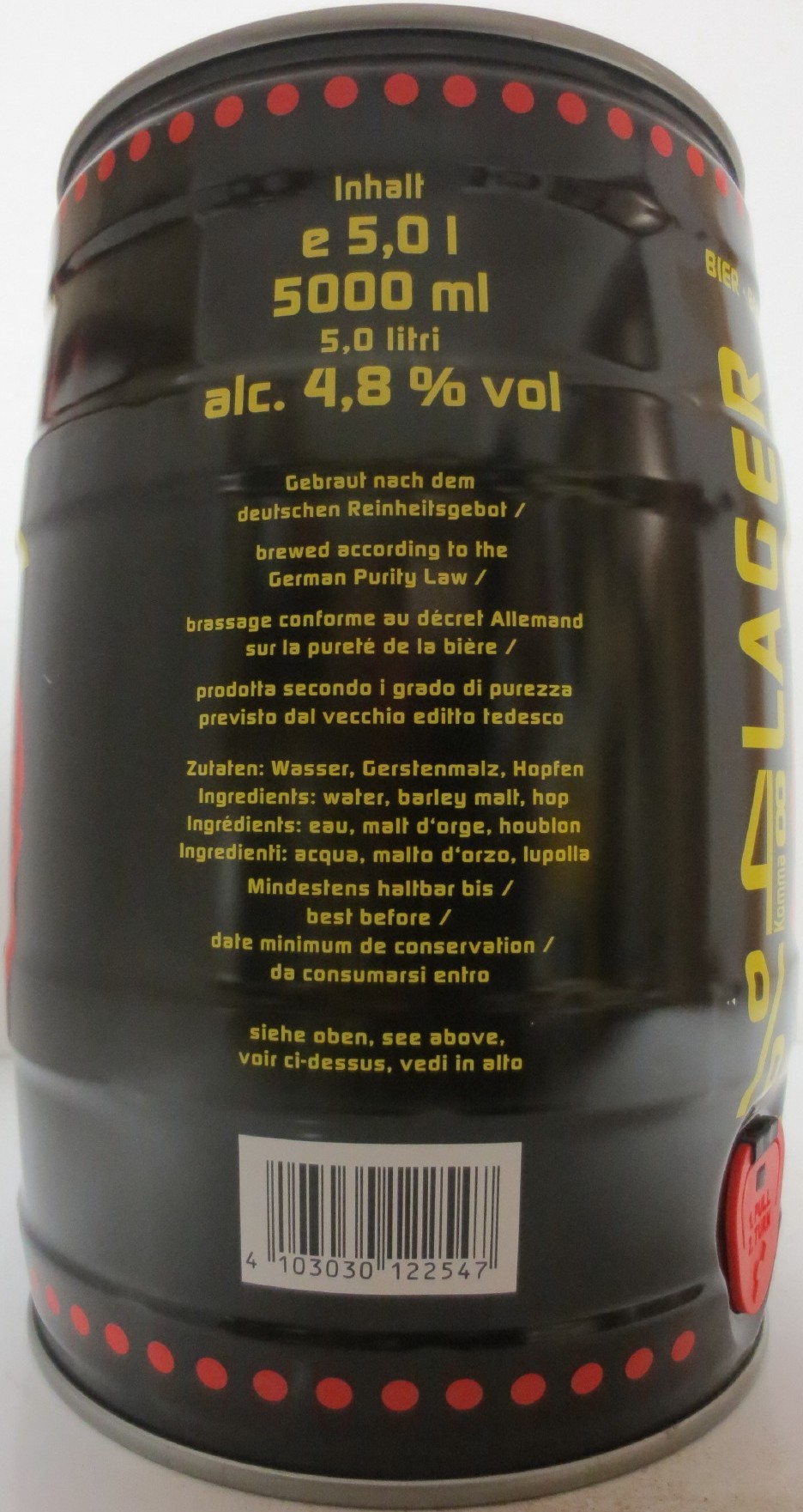  OXX LAGER 48 Komma % VOL (5L) Nr.1 