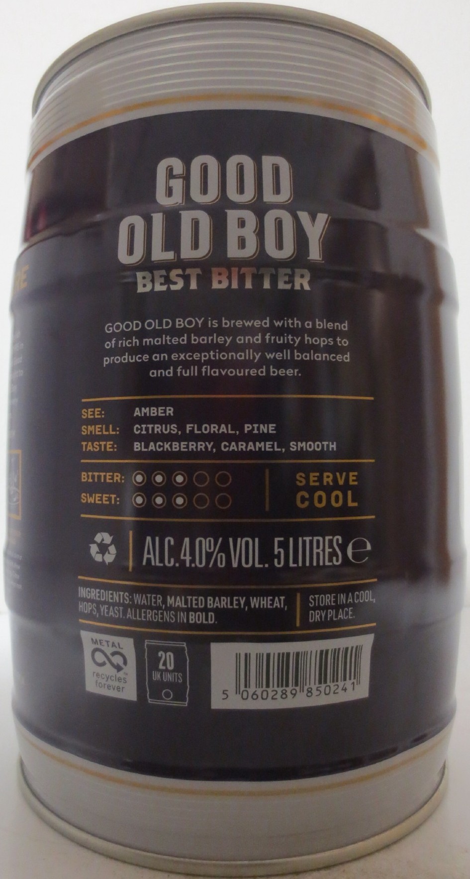 WEST BERKSHIRE BREWERY GOOD OLD BOY BEST BITTER (5L) Nr.2