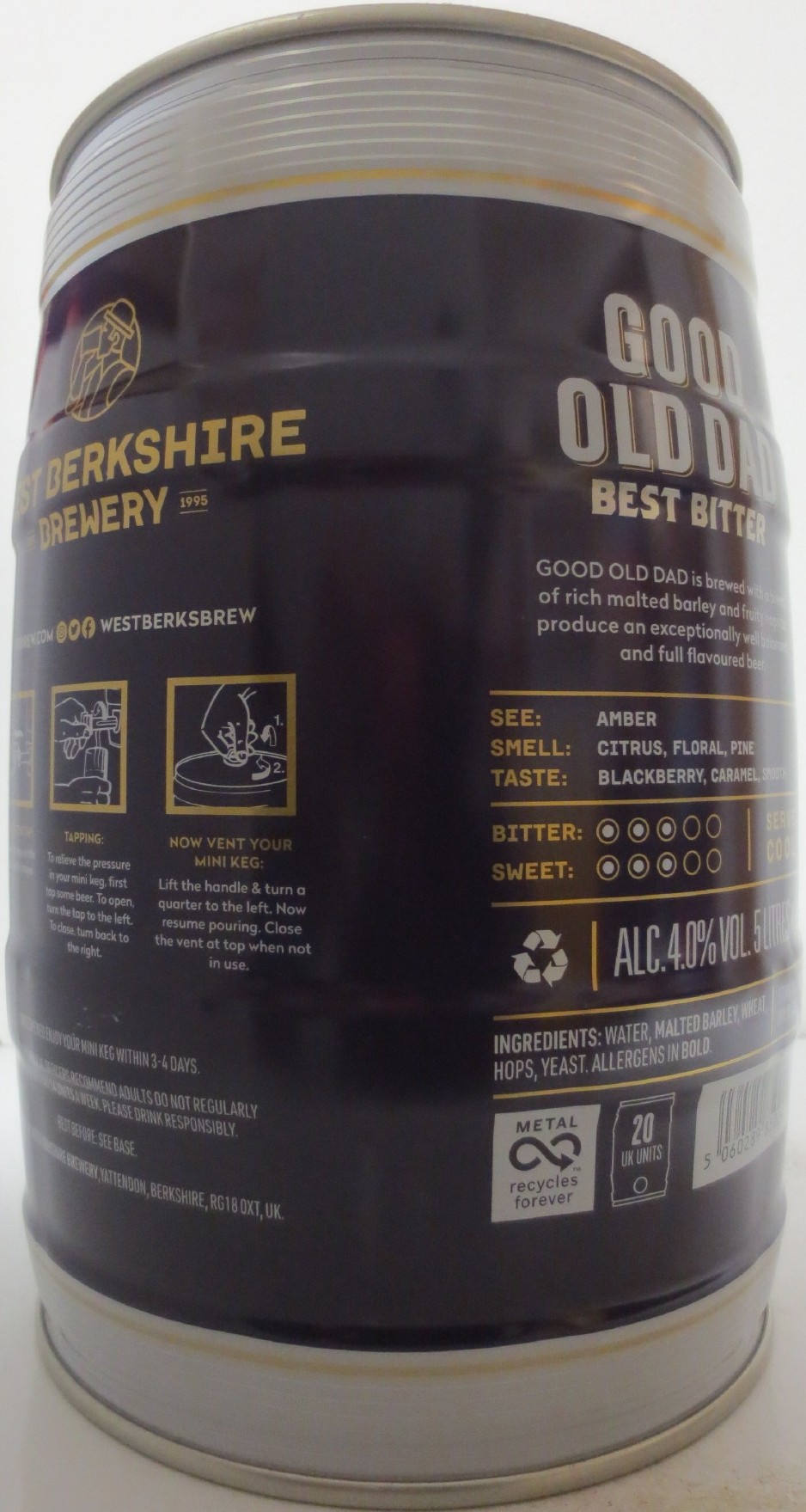 WEST BERKSHIRE BREWERY GOOD OLD DAD BEST BITTER (5L) Nr.1