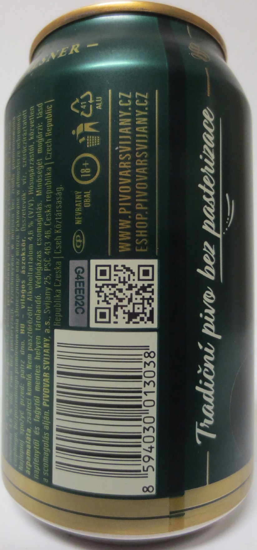 Svijany český rodinný pivo 1564 450 PREMIUM (33cl) (B/O) č.1