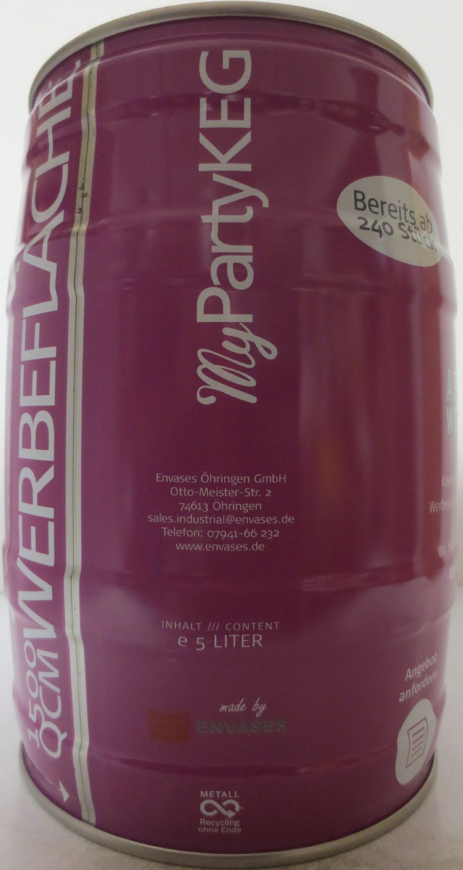 AFFENGEILE WERBEFÄSSER (5L) Nr.2 (růžový) 