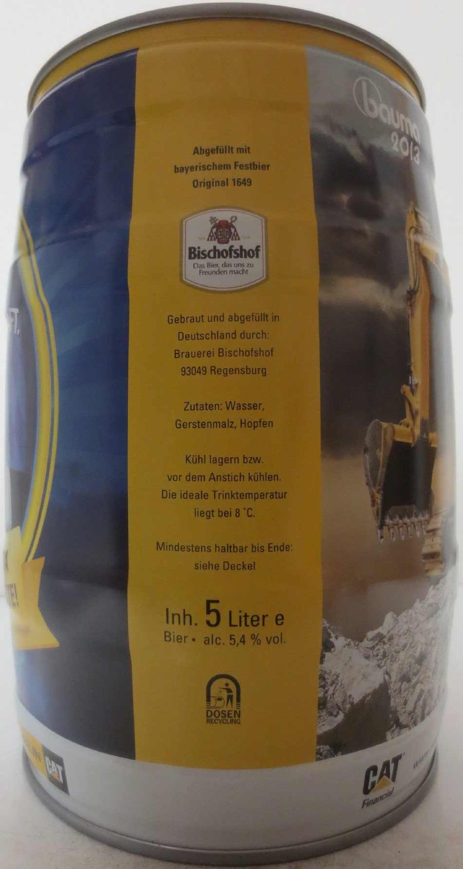 Bischofshof ZEPPELIN CAT bauma 2013 (5L) Nr.1 