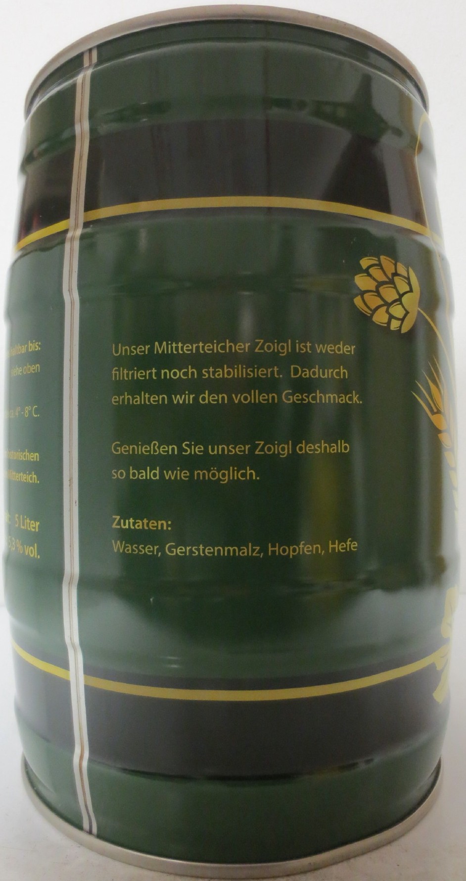 ZOIGL ECHTER VON KOMMUNBRAUER Mitterrteicher Zoigl (5L) Nr.1
