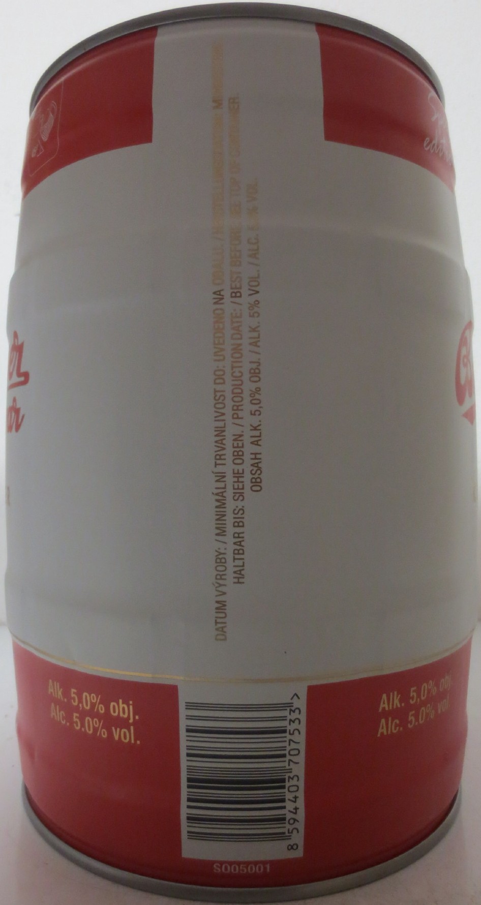 Budweiser Budvar ORIGINAL CZECH LAGER - WÜRTH (5L) č.2 