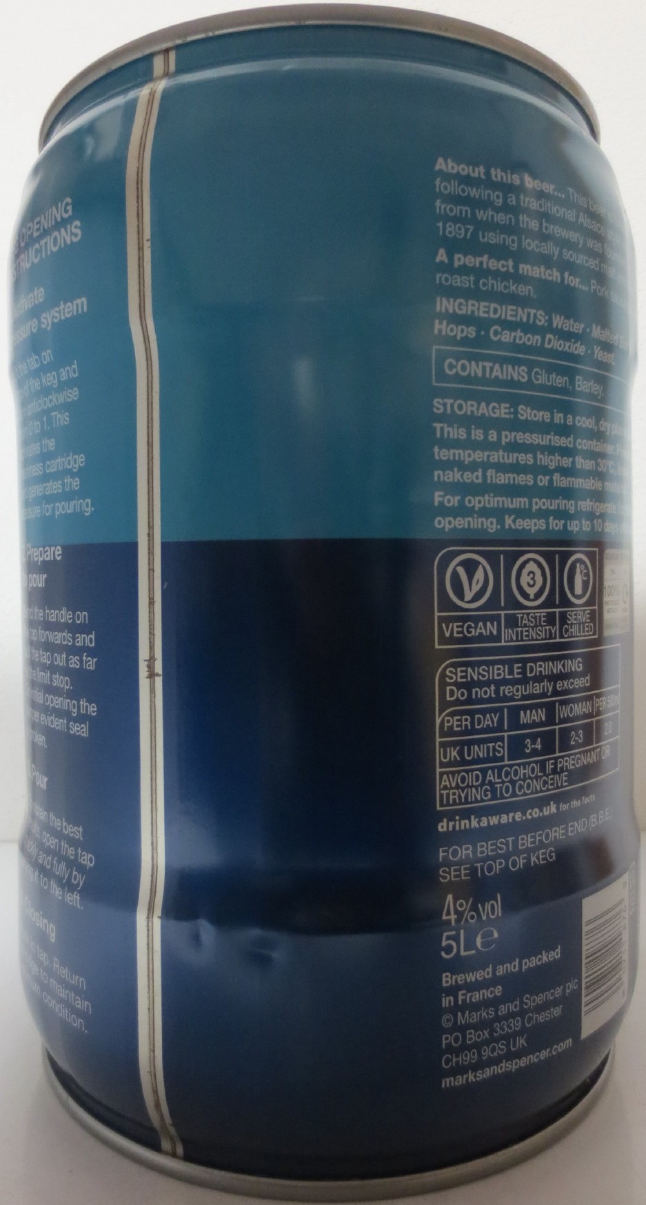 DRAUGHT FRENCH LAGER (5L) Nr.1 