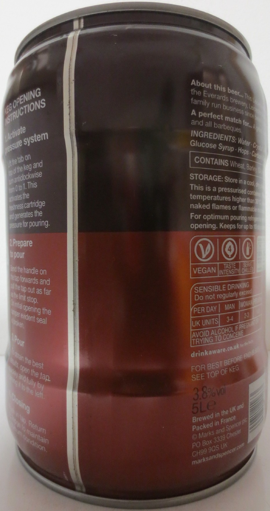 DRAUGHT LEICESTERSHIRE BITTER (5L) Nr.1 