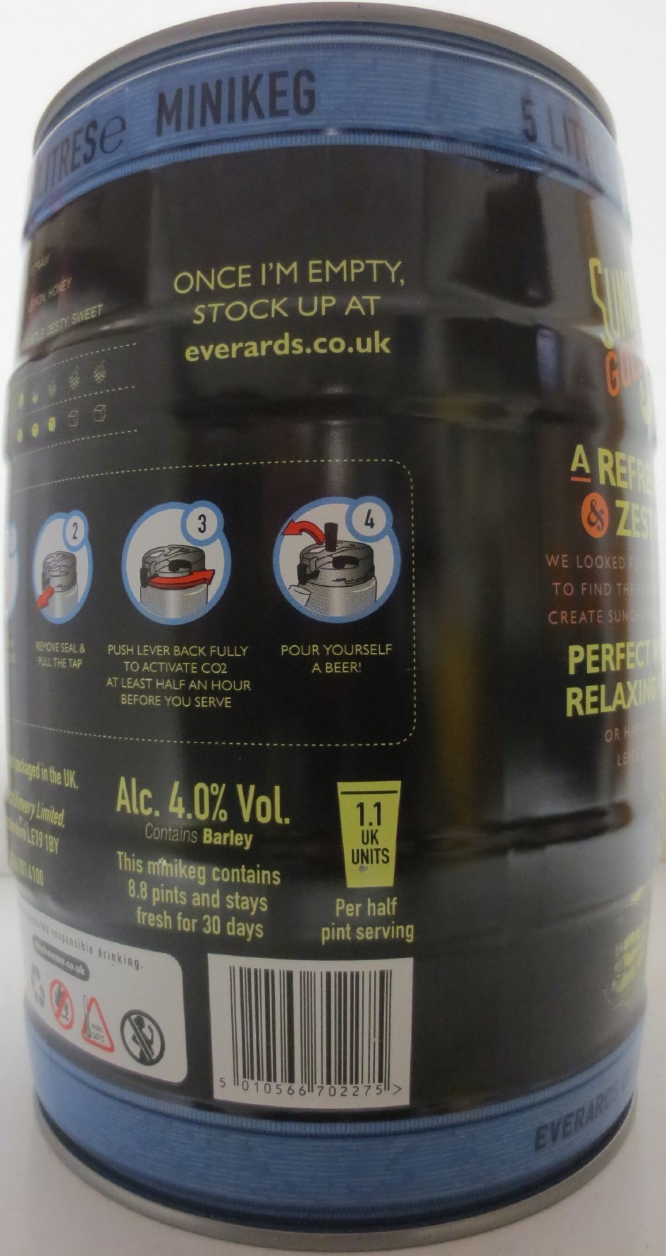 EVERARDS SUNCHASER GOLDEN ALE (5L) Nr.1 