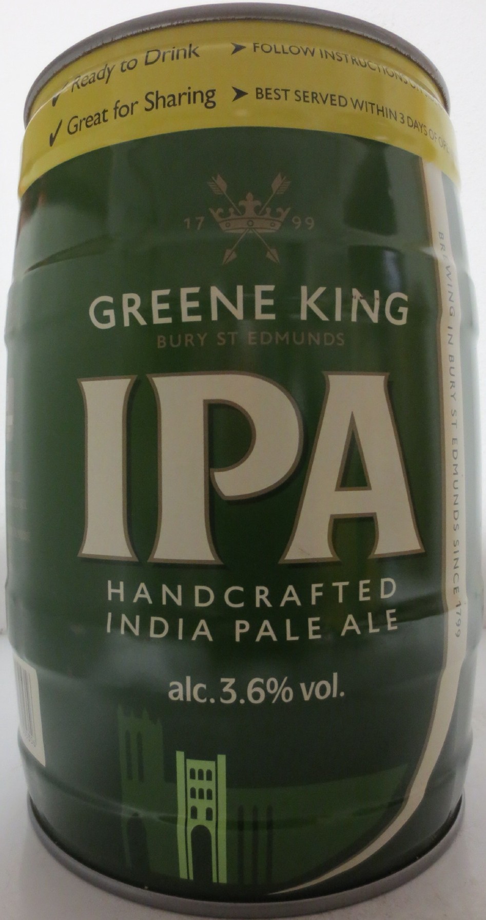 GREENE KING IPA HANDCRAFTED INDIA PALE ALE (5L) Nr.1 