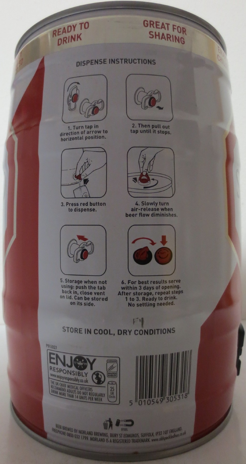 MORLAND OLD SPECKLED HEN DISTINCTIVE English Pale Ale (5L) Nr.1