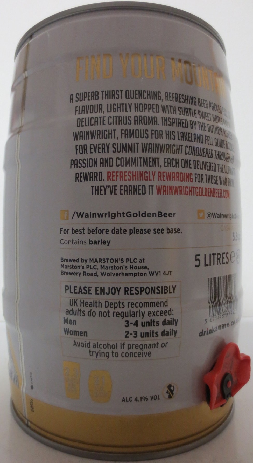 Wainwright THE GOLDEN BEER (5L) Nr.1 