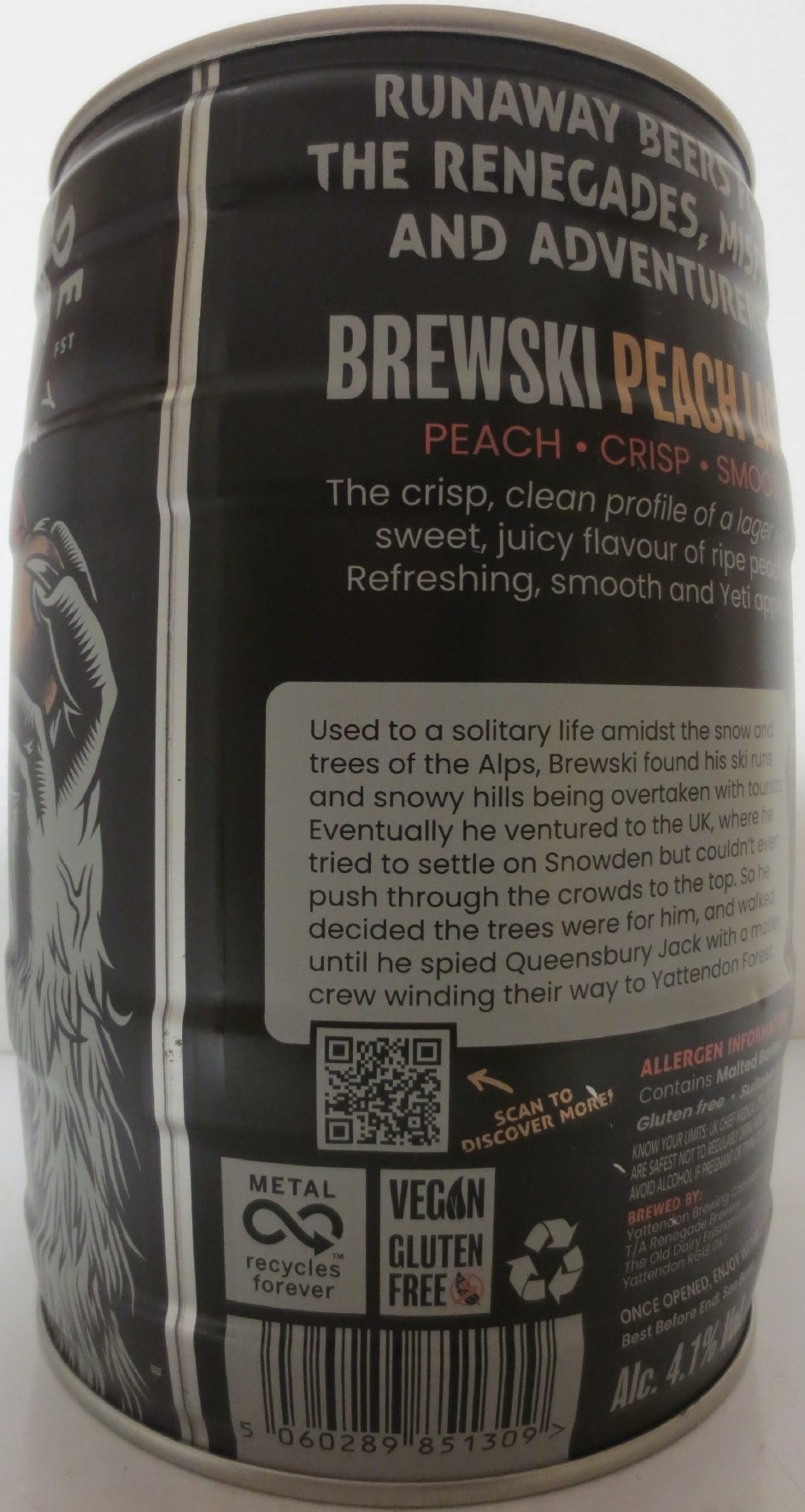 RENEGADE BREWERY BREWSKI PEACH LAGER (5L) Nr.1 