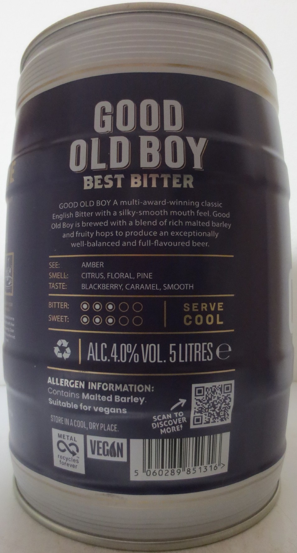 RENEGADE BREWERY GOOD ODL BOY BEST BITTER (5L) Nr.1 