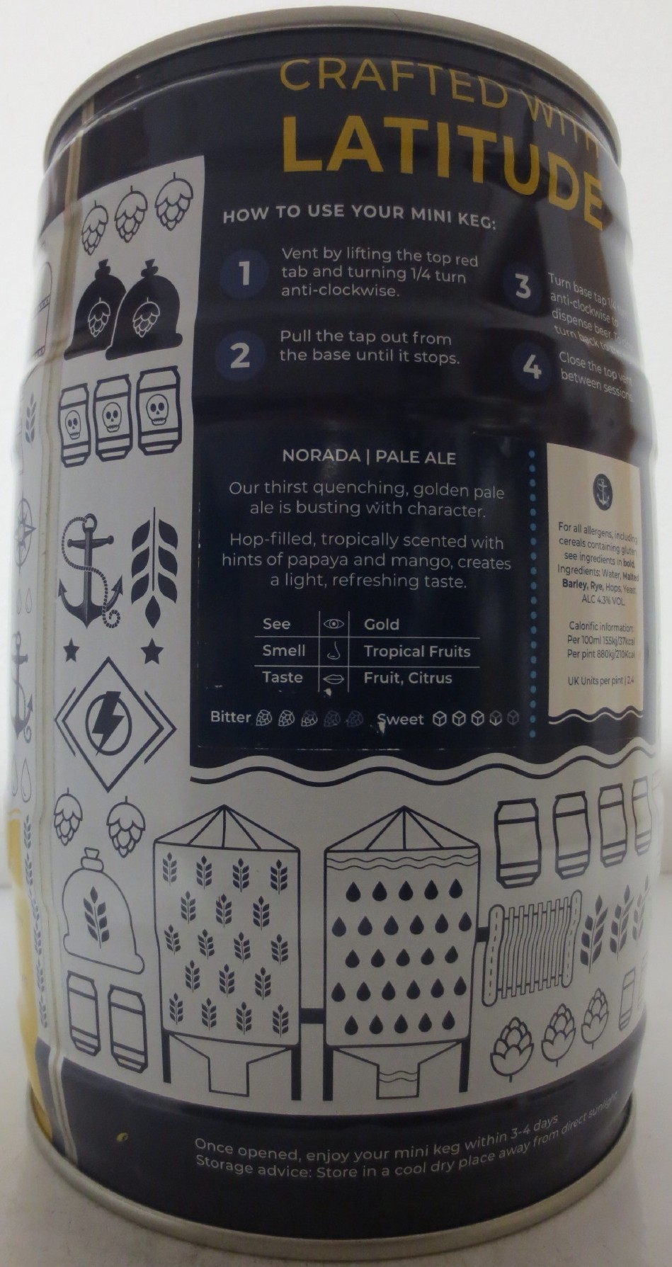 WOODFORDE´S BREWERY FIFTYTWO NORTH NORADA PALE ALE (5L) Nr.1
