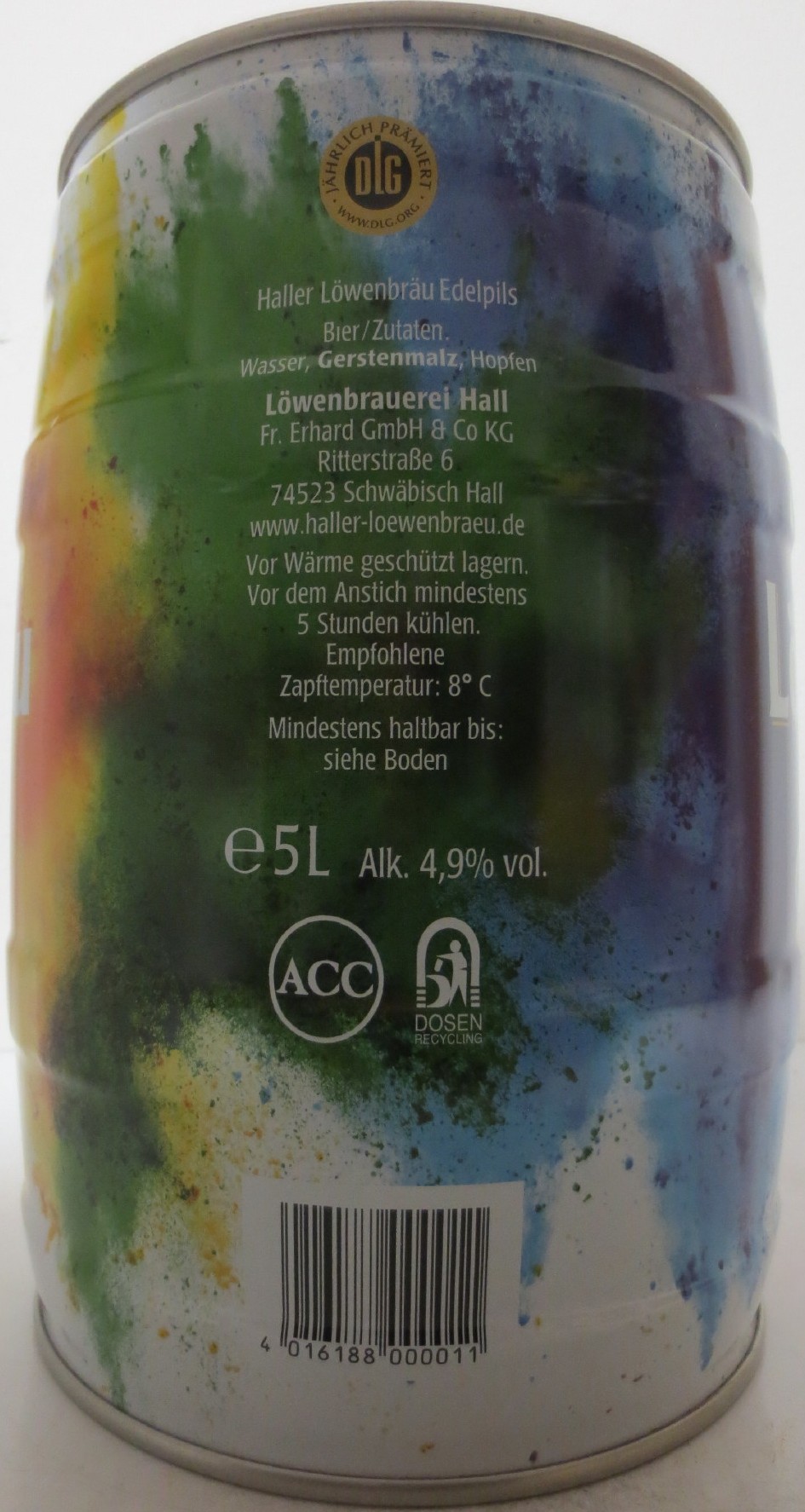 Haller Löwenbräu Edel-Pils PREMIUM (5L) Nr.4