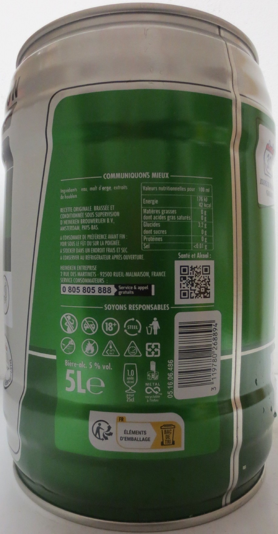 Heineken HEINEKEN ORIGINAL (FR) (5L) Nr.1 
