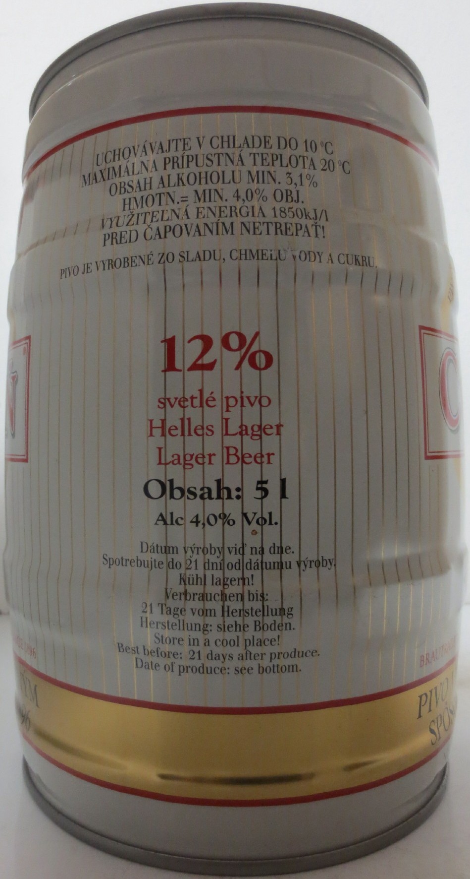 CORGOŇ PIVOVAR CORGOŇ Svetlý Ležiak (5L) č.1
