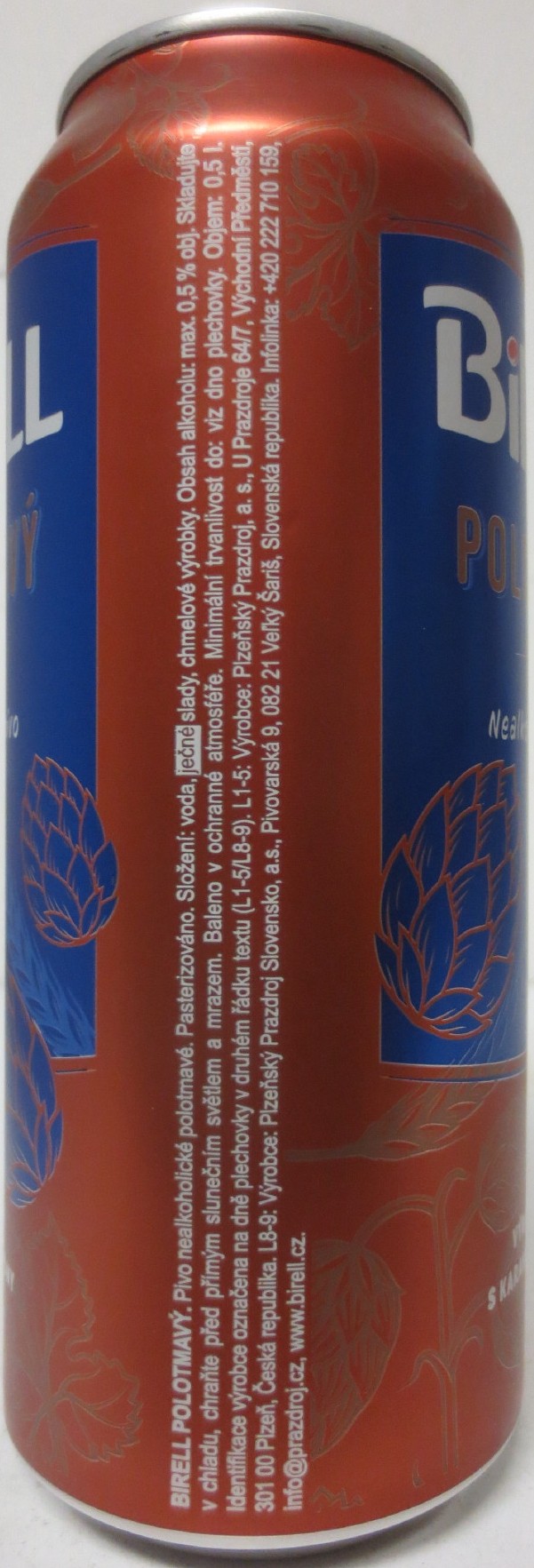 BIRELL POLOTMAVÝ Nealkoholické pivo VÝRAZNÁ CHUŤ S KARAMELOVÝMI TÓNY (50cl) (B/O) č.1