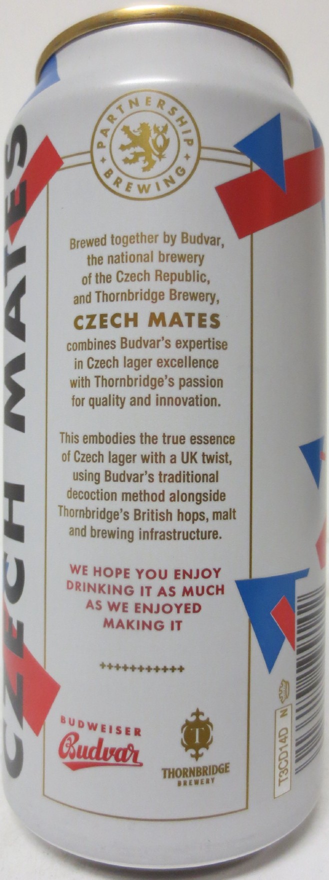 BUDWEISER Budvar CZECH MATES CZECH - STYLE LAGER (44cl) (B/O) č.1 