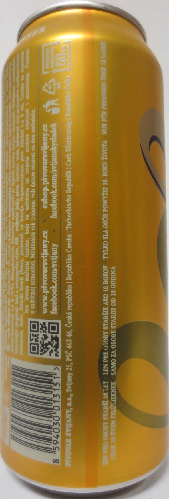 Svijany SVIJANSKÝ KNÍŽE 13 Světlé silné Tradiční pivo bez pasterizace 13 III  (CZ) (50cl) (B/O) č.1