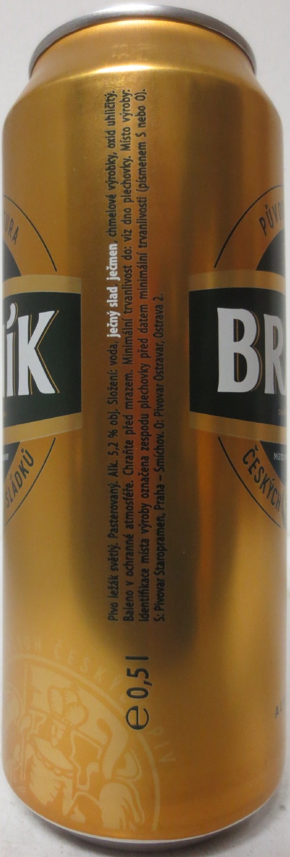 BRANÍK Ležák ALK. 5,2% OBJ. (CZ) (50cl) (B/O) č.2