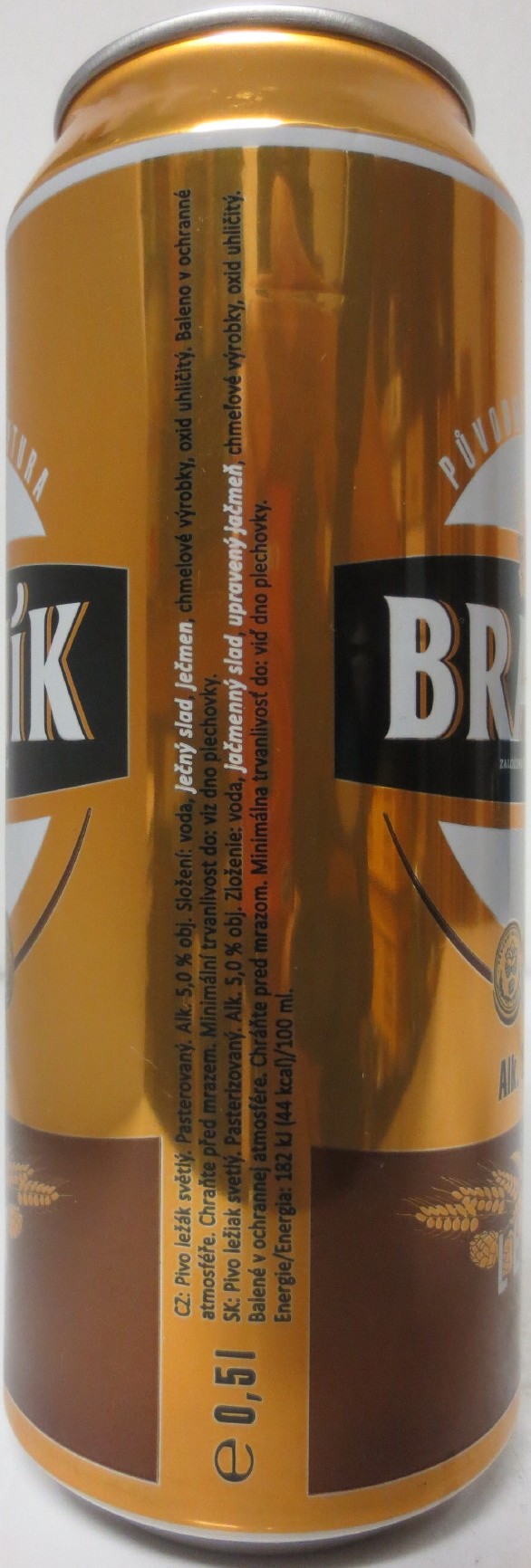 BRANÍK Alk. 5,0% obj. LEŽÁK (CZ) (50cl) (B/O) č.3 