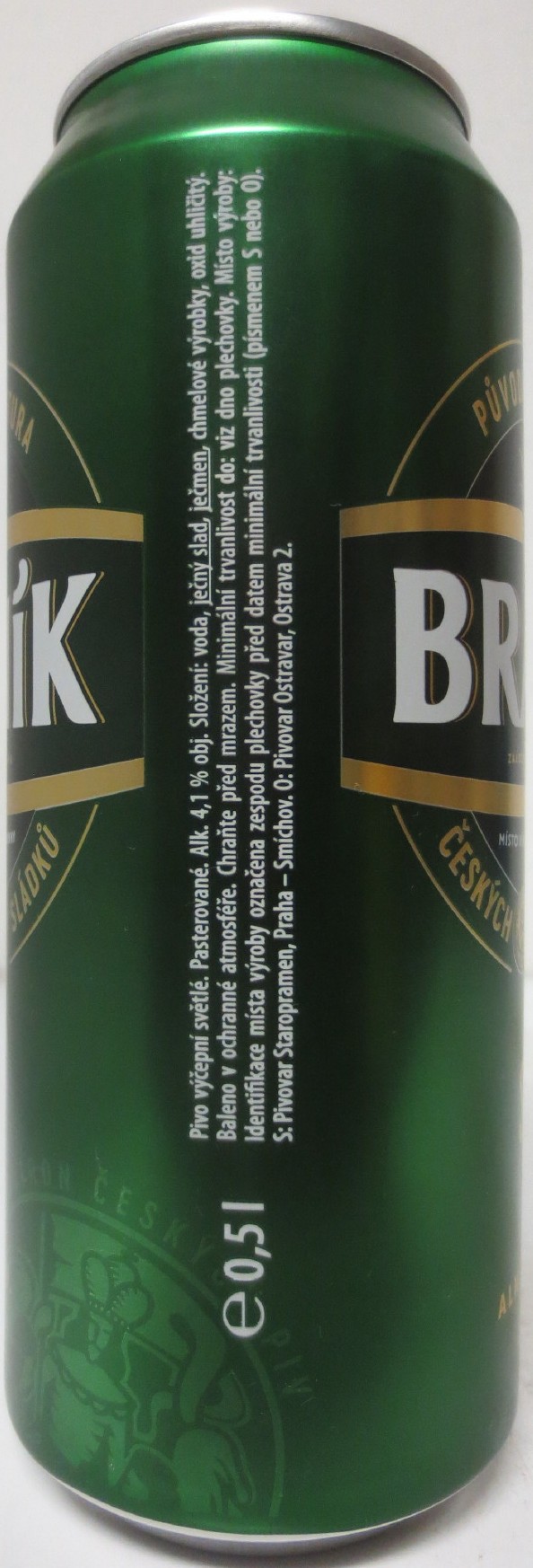 BRANÍK Světlý ALK. 4,1% OBJ. (CZ) (50cl) (B/O) č.2 