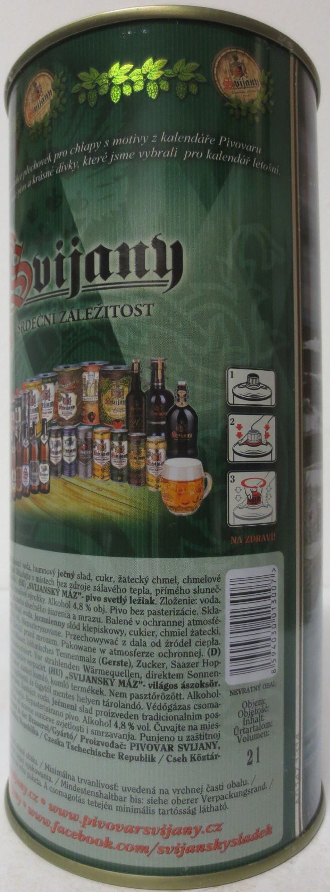 Svijany SVIJANSKÝ MÁZ dívky z kalendáře -No. 01/2020 (200cl)
