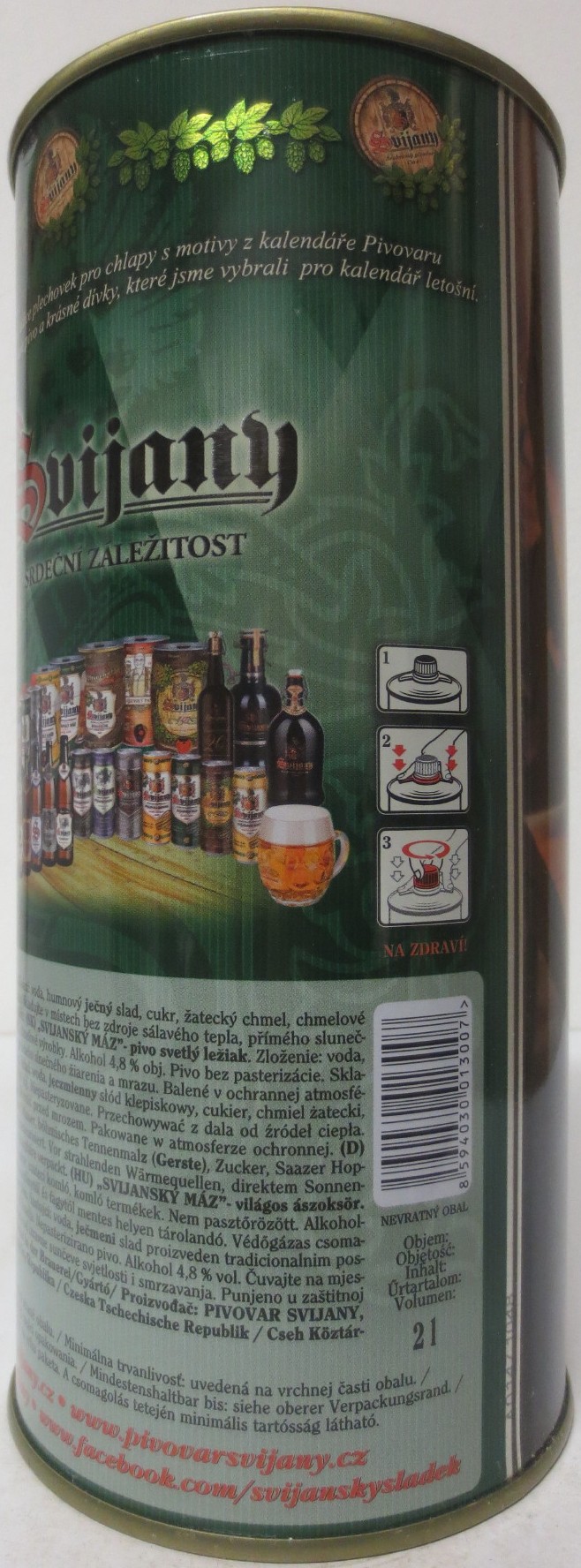 Svijany SVIJANSKÝ MÁZ dívky z kalendáře -No. 03/2020 (200cl)