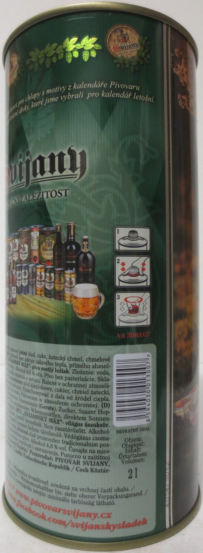 Svijany SVIJANSKÝ MÁZ dívky z kalendáře -No. 04/2020 (200cl)