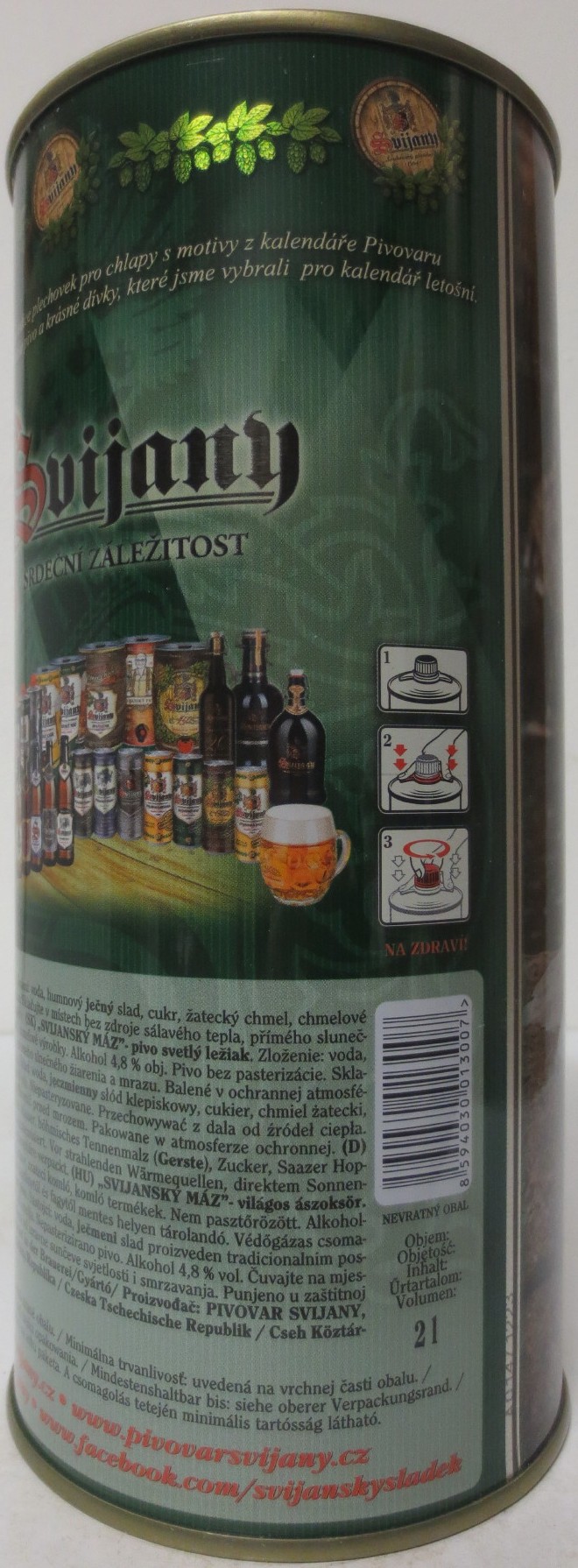 Svijany SVIJANSKÝ MÁZ dívky z kalendáře -No. 07/2020 (200cl)