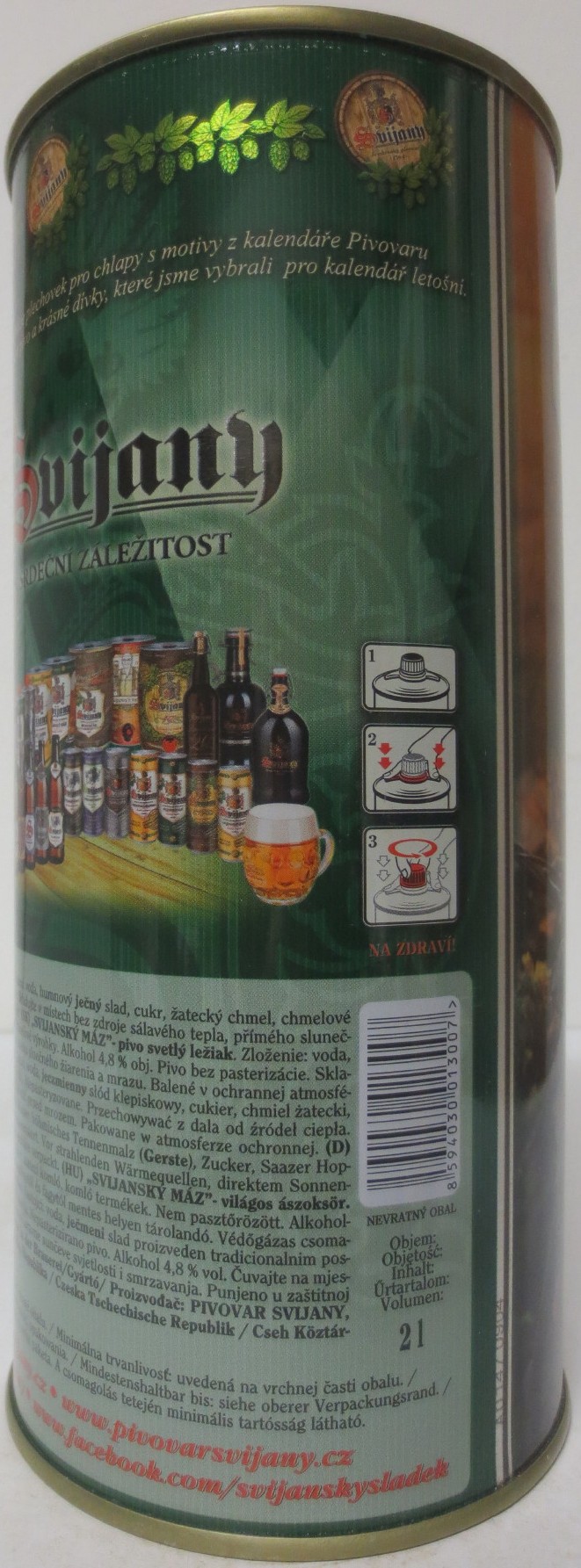 Svijany SVIJANSKÝ MÁZ dívky z kalendáře -No. 08/2020 (200cl)