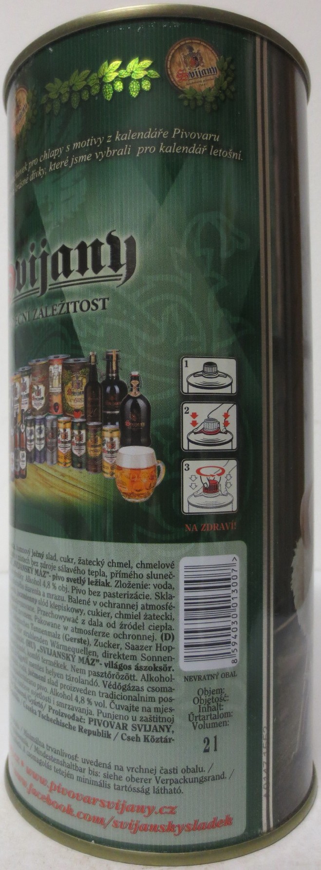 Svijany SVIJANSKÝ MÁZ dívky z kalendáře -No. 012/2020 (200cl)