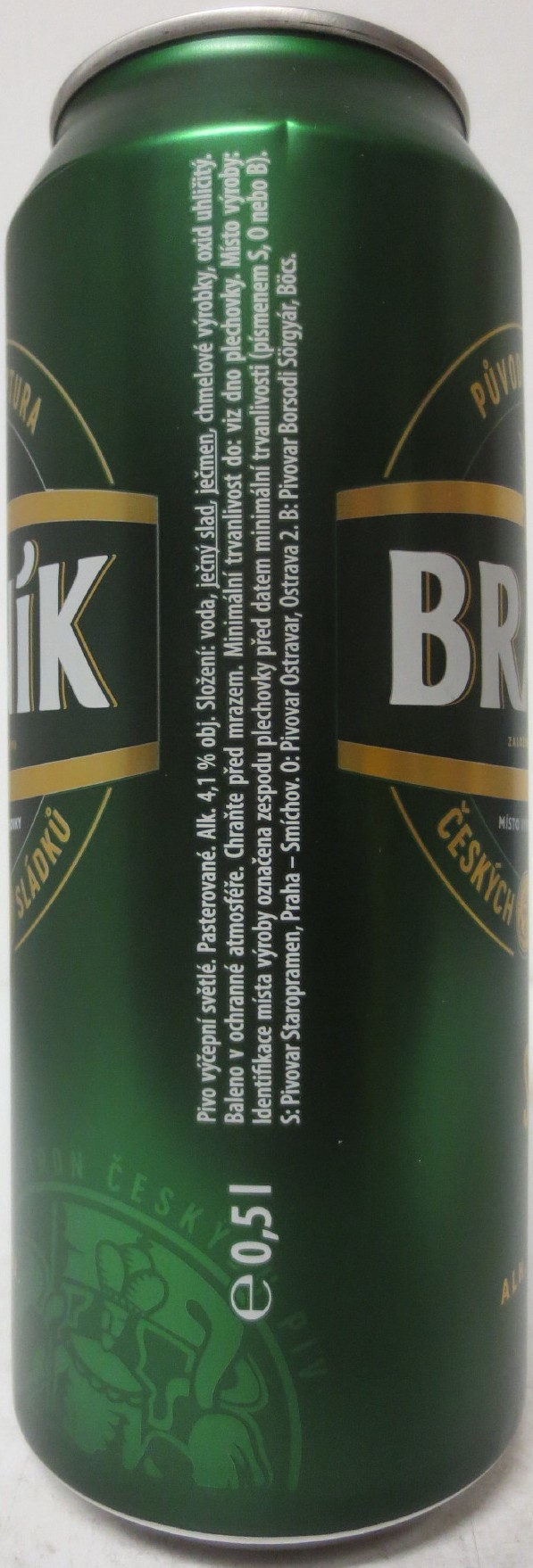 BRANÍK Světlý ALK. 4,1% OBJ. (CZ) (50cl) (B/O) č.3 