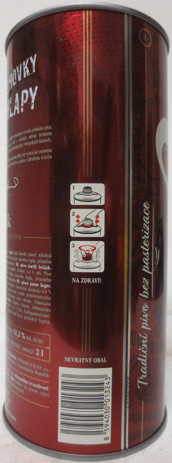 Svijany Český rodinný pivovar -1564- Šlik 11 III (200cl) č.1 