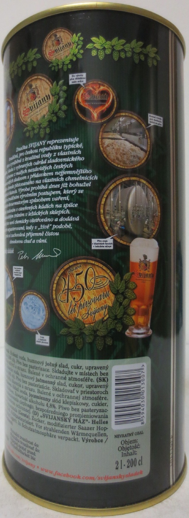 Svijany SVIJANSKÝ MÁZ Světlý ležák 1564 (200cl) č.1