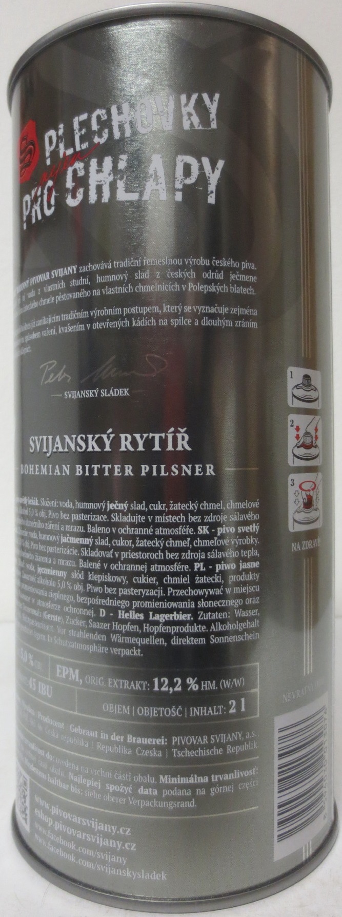 Svijany SVIJANSKÝ RYTÍŘ Tradiční pivo bez pasterizace 12 III (200cl) č.1