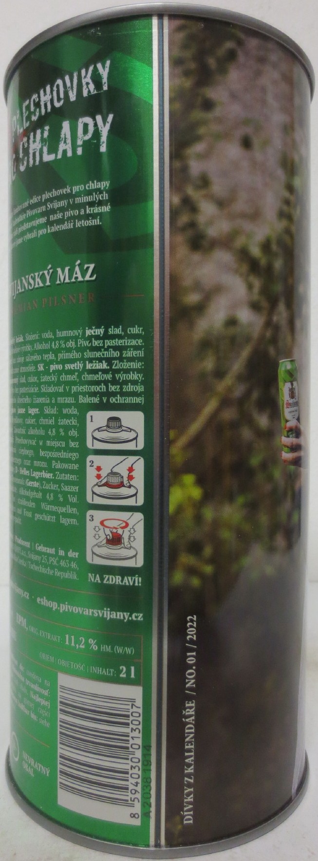 Svijany SVIJANSKÝ MÁZ dívky z kalendáře NO. 01/2022 (200cl) 