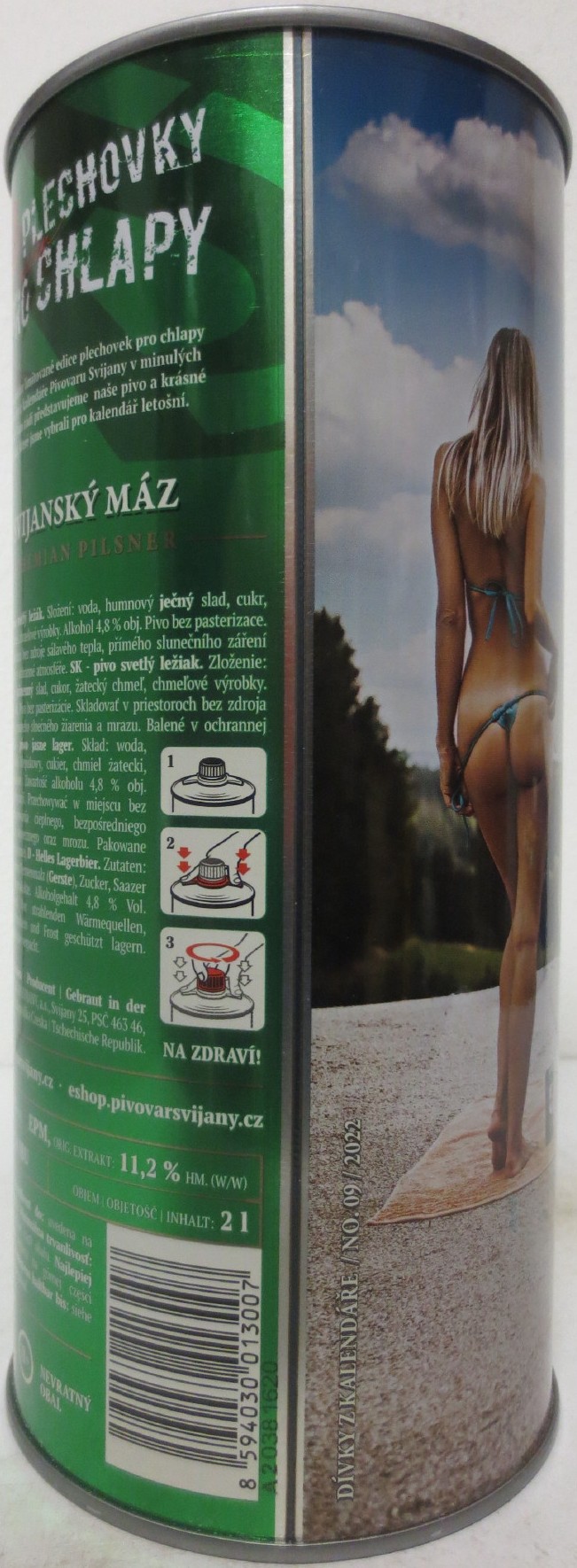 Svijany SVIJANSKÝ MÁZ dívky z kalendáře NO. 09/2022 (200cl)