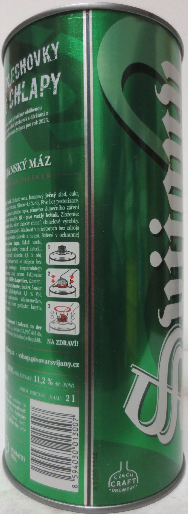 Svijany SVIJANSKÝ MÁZ dívky z kalendáře č.0-No. 2023 (200cl)  