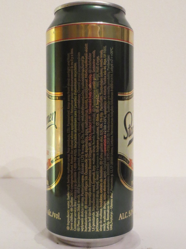 Staropramen PRAGUE PREMIUM BEER CZECH IMPORT (50cl) (B/O)