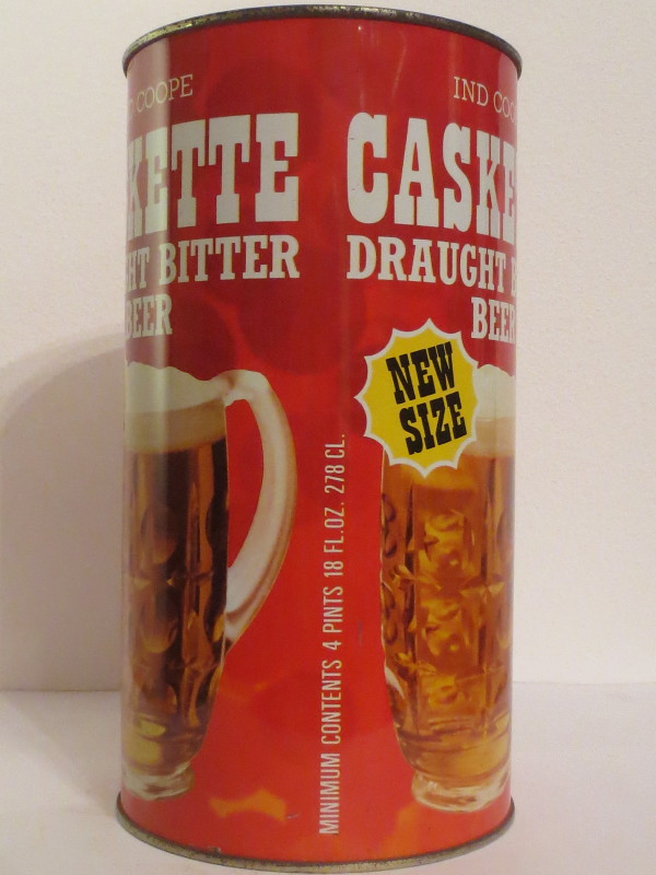IND COOPE CASKETTE DRAUGHT BITTER BEER NEW SIZE (278cl)