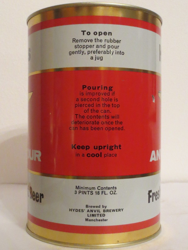 Hydes ANVIL FOUR Fresh Draught Beer (222cl)