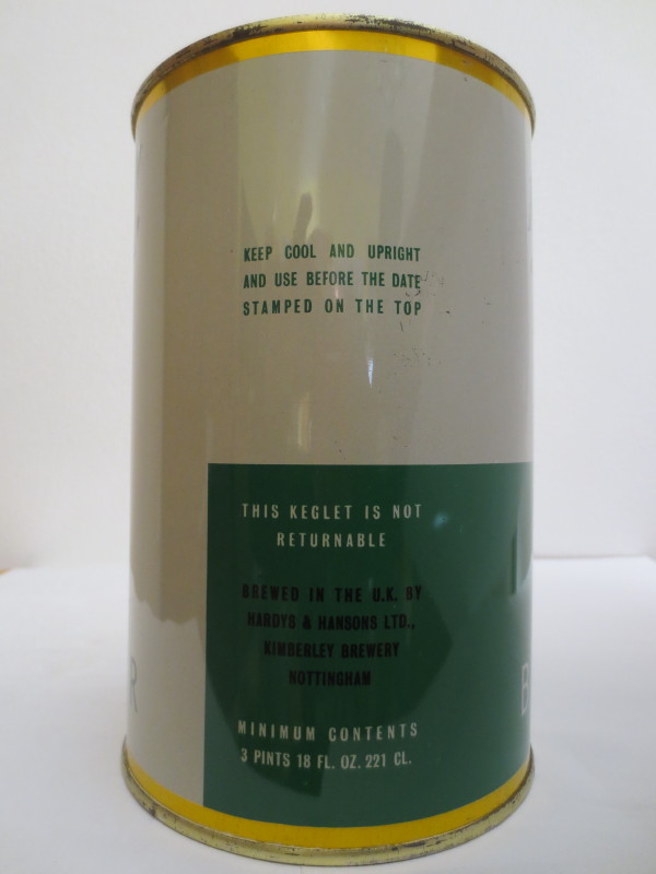 Kimberley 'Keglet' DRAUGHT BITTER (221cl) 