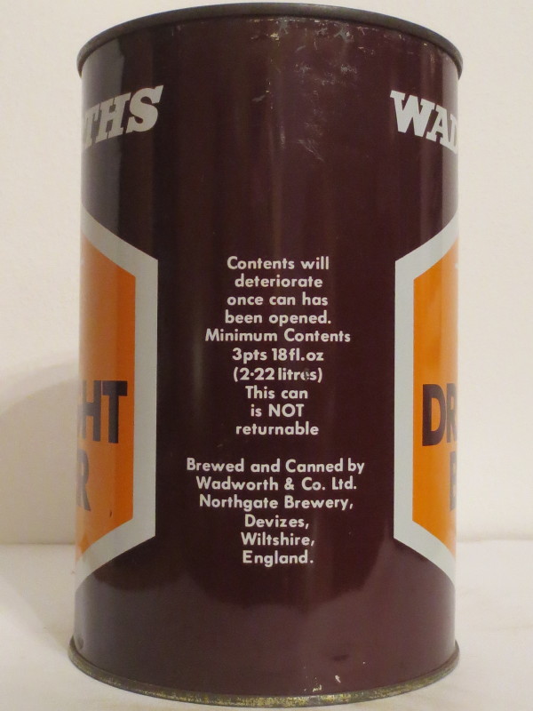 WADWORTHS DRAUGHT BITTER (222cl)