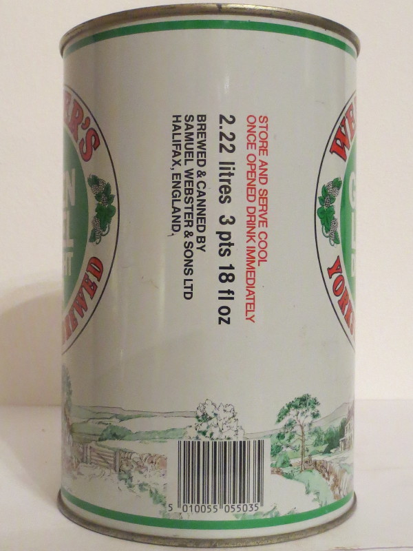 WEBSTER´S GREEN LABEL DRAUGHT BEER YORKSHIRE BREWED (222cl)