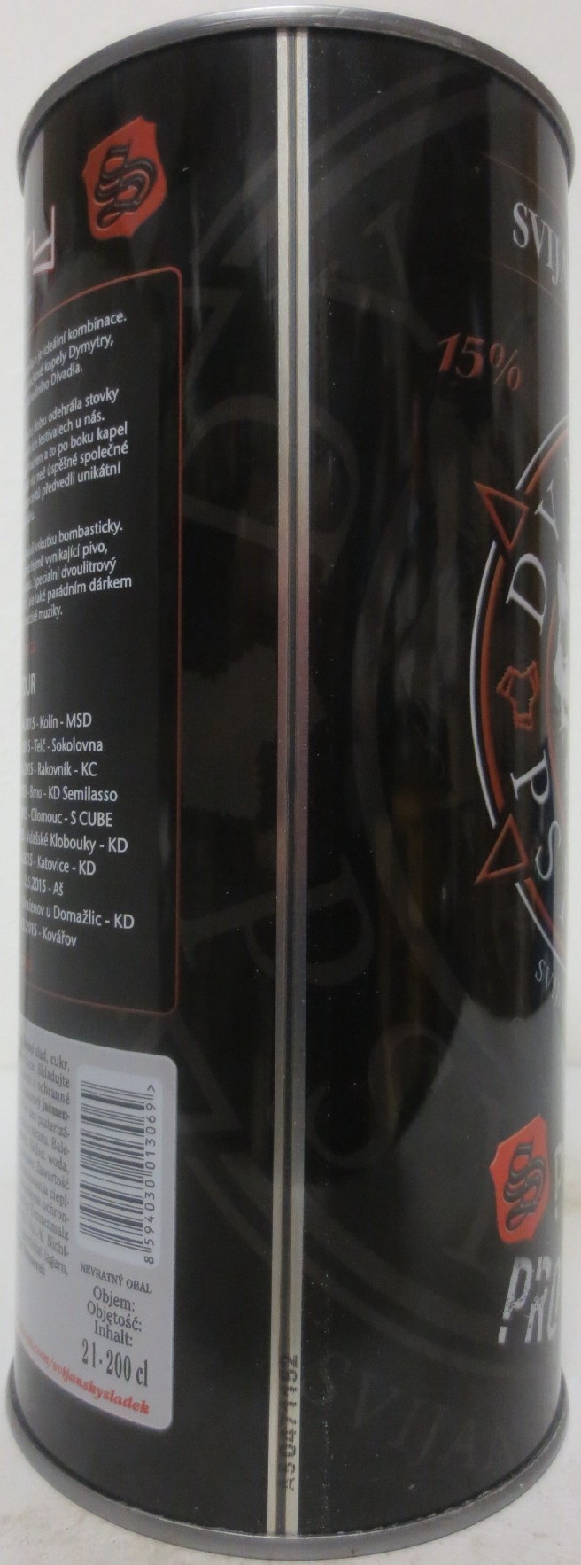 Svijany SVIJANSKÝ BARON DYMYTRY PSY CORE PLECHOVKA PRO CHLAPY (200cl) č.1 