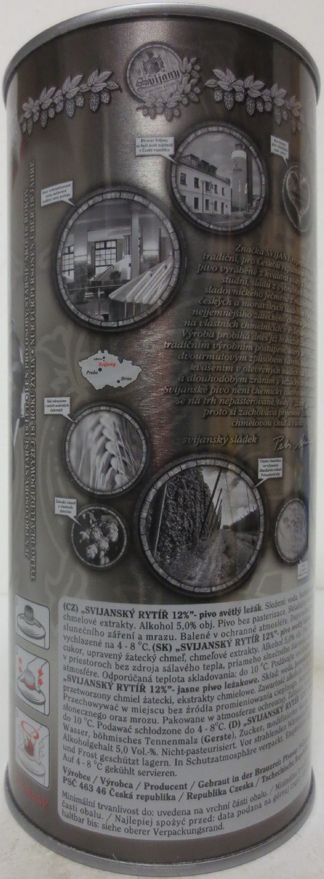 Svijany SVIJANSKÝ RYTÍŘ PLECHOVKA nejen PRO CHLAPY (200cl) č.1